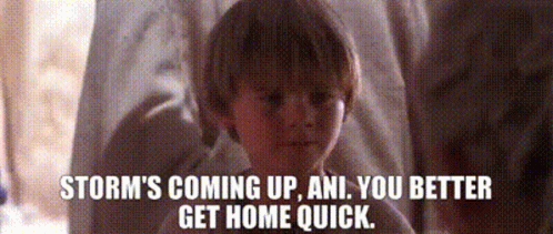 Little Boy Storm's Coming Up Ani GIF