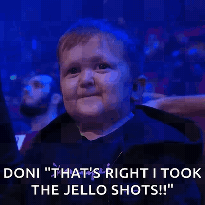 Little Boy Thumbs Up Saying Doni That's Right I Took The Jello Shots