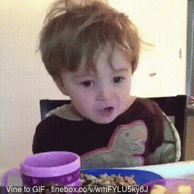Little Boy With Purple Cup Saying Vine To Gif