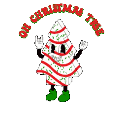 Little Debbie Merry Christmas Sticker GIF
