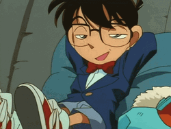 Little Detective Conan Being Sleepy GIF