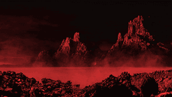 Little Devil Walking Lava GIF