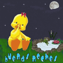 Little Duck Be Quiet Linda Noche Buenas Noches GIF