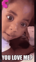Little Girl Asking You Love Me GIF