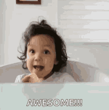 Little Girl Awesome Thumbs Up