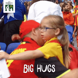 Little Girl Big Hugs GIF