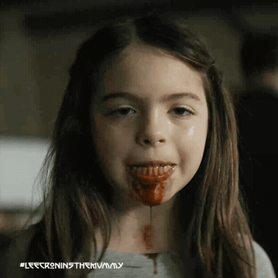 Little Girl Bleeding From Mouth #Leecrninsthemummy GIF