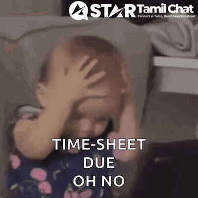 Little Girl Covering Face Saying Time Sheet Due Oh No GIF