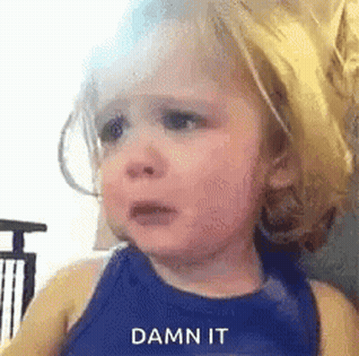 Little Girl Crying And Looking GIF
