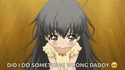 Little Girl Crying Did I Do Something Wrong Daddy GIF