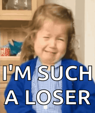 Little Girl Crying I Am Such A Loser GIF