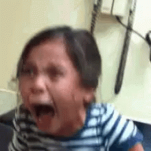 Little Girl Crying In Fear Screaming Meme GIF