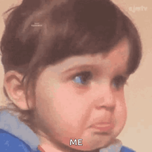 Little Girl Crying Making Funny Face GIF