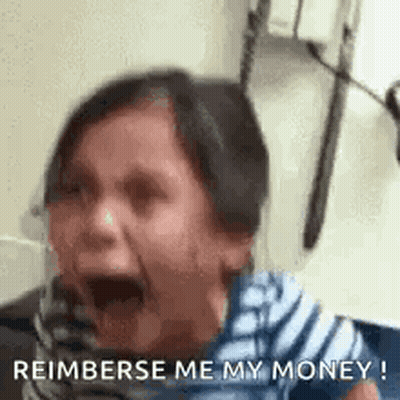 Little Girl Crying Reimberse Me My Money GIF
