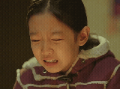 Little Girl Crying With Tear GIF