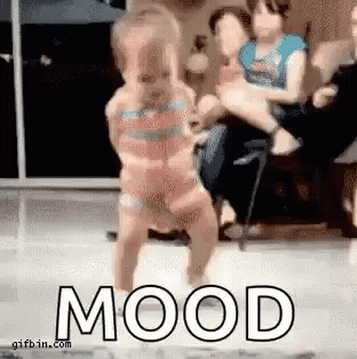 Little Girl Dancing In Front Of Crowd Saying Mood GIF