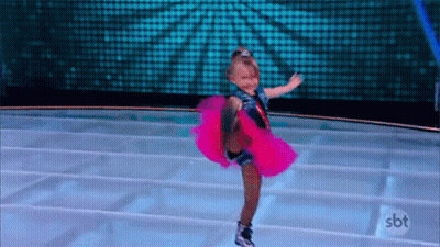 Little Girl Dancing In Pink Tutu GIF