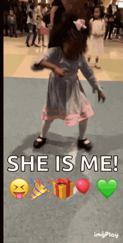 Little Girl Dancing She Is Me GIF