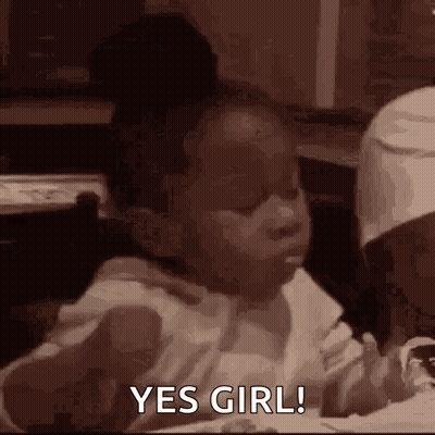 Little Girl Eating With Spoon GIF