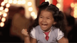 Little Girl Excites Reaction GIF
