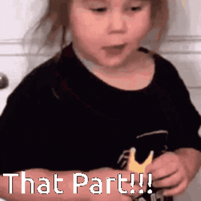 Little Girl Holding Paper Saying That Part GIF