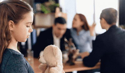 Little Girl Holding Teddy Bear GIF