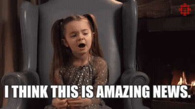 Little Girl: I Think This Is Amazing News GIF