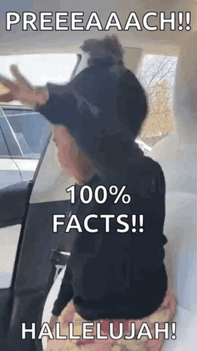 Little Girl In Back Seat With Hands Up GIF
