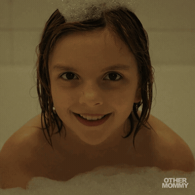 Little Girl In Bathtub Saying Other Mommy GIF