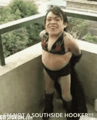 Little Girl In Bikini Smiling On Balcony GIF