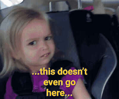 Little Girl in Car Seat Saying This Doesn't Even Go Here