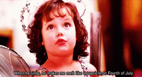 Little Girl In Fairy Costume When He Sings He Makes Me Melt Like A Popsicle On July Fourth GIF