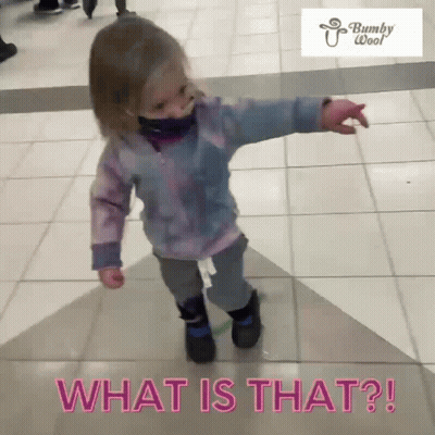 Little Girl In Mask Saying What Is That GIF