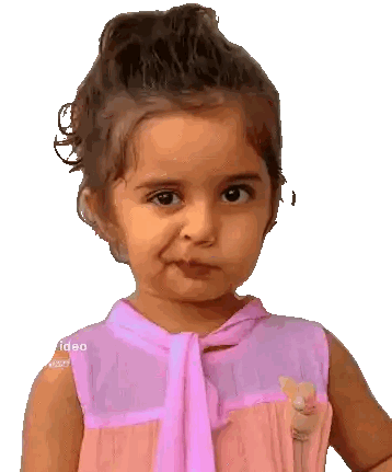 Little Girl In Pink Dress With Winnie The Pooh Brooch Sticker