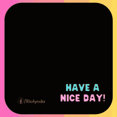 Little Girl In Red Flowers Saying Have A Nice Day GIF