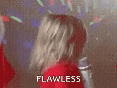 Little Girl In Red Sweater Dancing With Microphone GIF