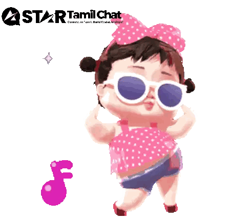 Little Girl In Sunglasses And Bow Sticker