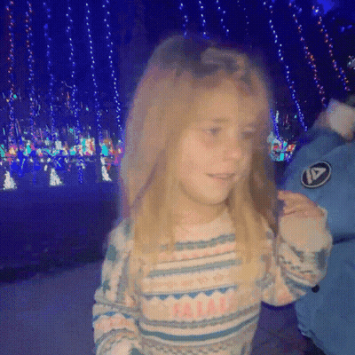 Little Girl In Sweater Saying I Am GIF
