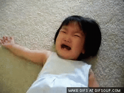 Little Girl In White Dress Crying GIF