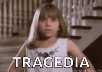 Little Girl In White Dress Says Tragedy GIF