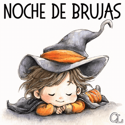 Little Girl In Witch Costume Noche De Brujas GIF