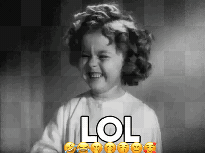 Little Girl Laughing With Lol GIF