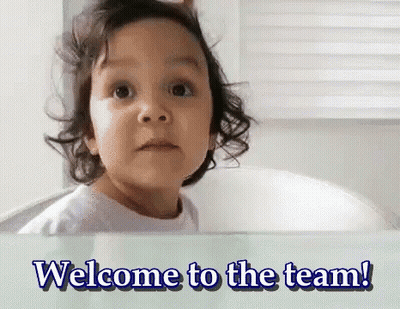 Little Girl Looking Out Window Saying Welcome To The Team GIF