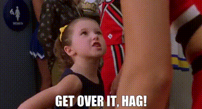 Little Girl Looking Up At Group GIF