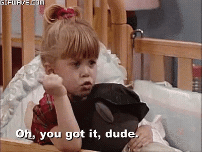 Little Girl Lying In Crib Saying Oh You Got It Dude GIF