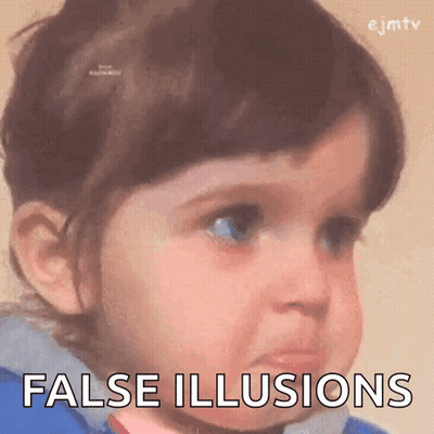 Little Girl Making Face False Illusions GIF