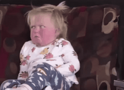Little Girl Making Funny Face GIF