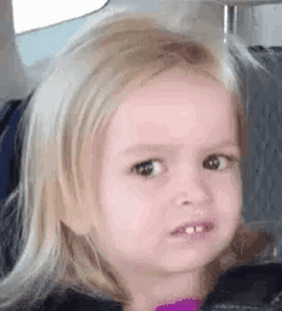 Little Girl Making Funny Face GIF