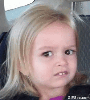 Little Girl Making Funny Face In Car Seat GIF