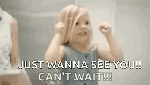 Little Girl Making Funny Face In Mirror GIF